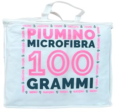 Tata Home Piumino Estivo Primaverile Imbottitura 100 gr/mq in Morbida Microfibra Misura 1 Piazza Singolo cm 150x200