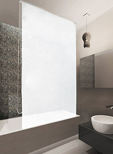 KS Handel 24 Basic DUSCHROLLO 140x240 cm PEVA Weiss! Shower Rollo Curtain!