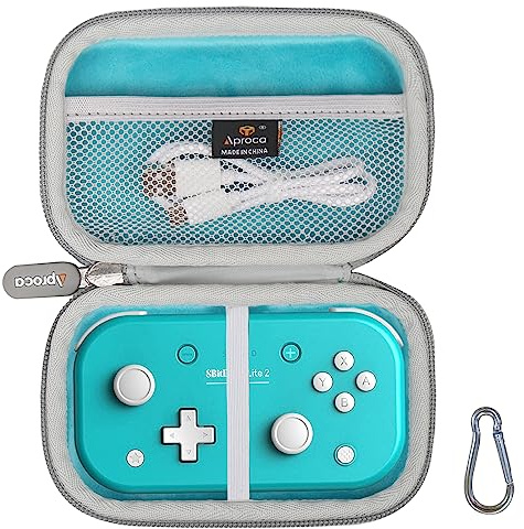 Aproca Blue Hard Travel Storage Case, for 8Bitdo Lite 2 Bluetooth Gamepad and Accessories