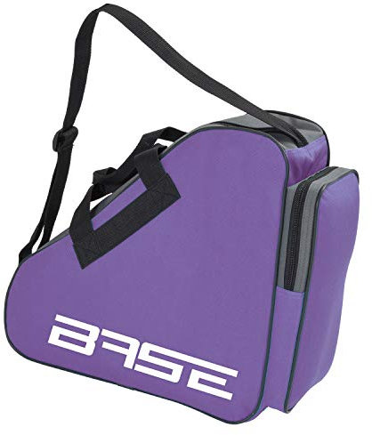 BASE - Skatebag I Schlittschuhtasche mit Henkeln I Eishockey-Bag mit Reisverschluss & praktischen Fächern I inkl. verstellbarem Trageriemen, lila