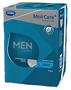 MoliCare Premium MEN PANTS, Diskrete Anwendung bei Inkontinenz speziell für Männer, 7 Tropfen, Gr. L, 1x7 Stück