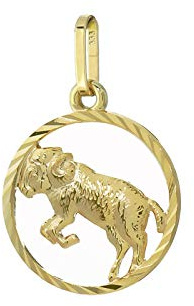 NKlaus Widder Sternzeichen 333 8 Karat Gelbgold 15mm Kettenanhänger Horoskop Zodiak 9149