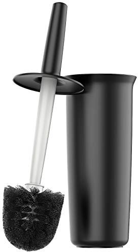 MR.SIGA Toilettenbürste mit Halter Klobürste für Bad Reinigung WC Bürste Set, Schwarz matt, 1 Pack