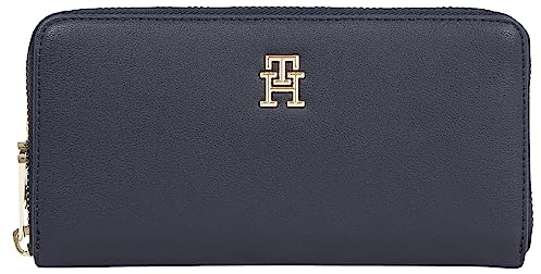 Tommy Hilfiger Damen Geldbörse Poppy Plus mit Münzfach, Mehrfarbig (Space Blue), Einheitsgröße