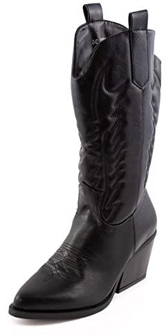 Toocool Stivali donna texani cowboy western camperos scarpe boots Y02
