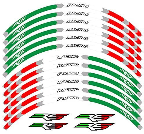 Felgenband Motorrad-Rad-Aufkleber Racing Rim Stripe Tape Decal Accessori Wasserdicht Für Aprilia RS125 (Color : B)