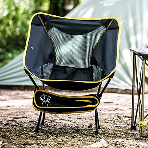 Stuhl im Freien Klappstuhl tragbare ultraleichte Camping Kunst Student spezielle kleine Stuhl Strandstuhl Angelstuhl Maza (Farbe: Schwarz, Größe