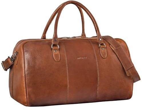 STILORD Leder-Reisetasche braun für Damen & Herren - Echtleder-Weekender für Reisen, Sport, Fitness & mehr - Elegante Handgepäck-Tasche 'Jarvis'