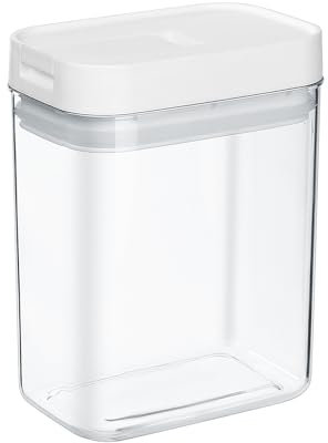 800 ML Contenitori Alimentari ermetici con Coperchio, Organizzato da Cucina, Contenitore di plastica per il mantenimento Fresh per Spaghetti Cereali Farina Scatola per Cereali Distributore Cereali