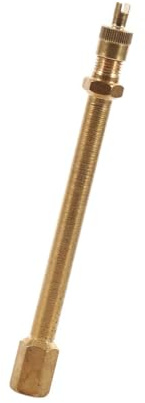 CENPEK 2 st ventilförlängningar, däckventilförlängningsadapter, backventil, lämplig uppblåsbar däckförlängningsventil för E-Scooter och cykel (guld, 10 cm)