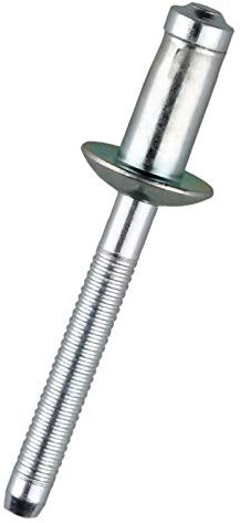Schraubenbolzen-Set, Edelstahl-Befestigungselemente, 20 Stück, 50 Stück, 6,4 mm, 7,8 mm, hochfeste Blindnieten, Kohlenstoffstahl, Strukturbefestigungsnieten, robust und langlebig (Farbe: 6,4 x 12,5 mm