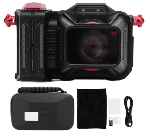 4K Digital Camera, 70MP Photo Resolution, 50X Zoom, 3.5 Inch Screen, Wireless Connection, 64GB Card, Timer Photography, Recording, 2500mAh for Travel, Wildlife, Cityscapes