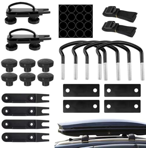 BCENG 4 Stück Dachbox Befestigung U Bügel Dachbox Halterung Befestigung Universal Auto Van Montage Fitting Sätze Dachbox Befestigung U Bügel Dachbox Befestigung Universal Auto Van Montage Fitting Kit