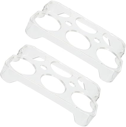 POPETPOP 2 Bandejas para Huevos para Refrigerador, Soporte Plástico para Almacenar Huevos, Caja Organizadora de 6 Compartimentos, Práctica y Segura para Cocina y Nevera