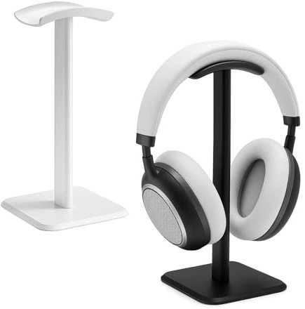 APOMOONS 2 Pezzi Porta Cuffie da Scrivania, Supporto per Cuffie da Gioco con TPU Antiscivolo, Supporto Universale per Cuffie Over-Ear, Supporto Cuffie per Organizzare La Scrivania