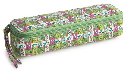 Premium Cotton Travel Pill Case, Ribbon Plaid, One Size