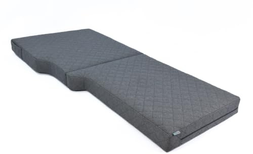 FORTISLINE Fahrerhaus-Matratze VISCO für Crafter, Sprinter, Ducato, Master u. a. - 8 cm Auto Klappmatratze Campingmatratze Busbett mit Memory Foam, handgefertigt in der EU