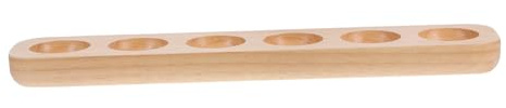 NUOBESTY 6griglia Vassoio Porta Uova in Legno Supporto Per Uova Fresche Vassoio Da Portata Per Alimenti Organizer Di Gallina Ripiano Per Frigorifero Elegante Protettivo