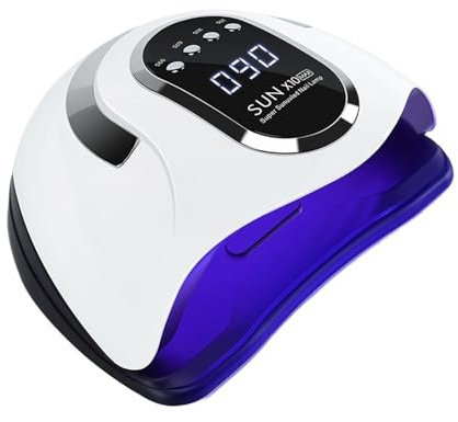Lampe UV LED for séchage des ongles, lampe de manucure, sèche-ongles for vernis gel, cabine professionnelle, outil salon nail art(SUN X10 MAX White)