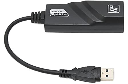 Fyearfly Adaptador Gigabit Ethernet USB 3.0 a RJ45, conexión de red rápida, MDIX automático, dúplex completo y medio dúplex, amplia compatibilidad, solución fiable de Internet con cable