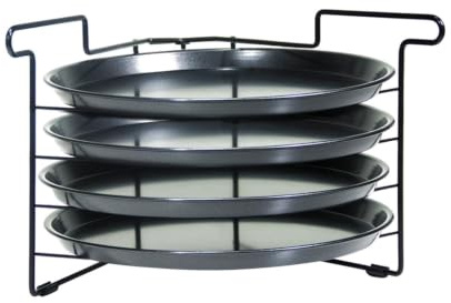 Set di Teglia e Griglia per Pizza Supporto Antiaderente Resistente