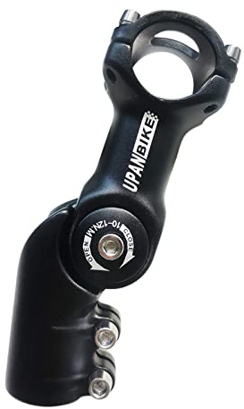 UPDANBIKE Verstellbarer Fahrradvorbau-Adapter, 120 Grad, 25,4 mm 31.8 x 55 mm 75mm Verstellbarer Winkel, Fahrradvorbauverlängerung für Mountainbike, Rennrad, MTB, BMX