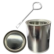Blysk Empty Metal Cans with Lids – 16 oz/Pint Size, Unlined, Airtight Seal, Can Opener Included 50 Pack