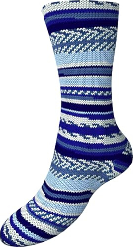 Comfort Sockenwolle 100gr Knaul 4-fach 420m Premium Strumpfgarn Made in Italy mit großer bunter Farbauswahl (66-01)