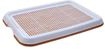 rockible Orinal para Perros, Caja de Arena para Perros, Soporte para Almohadilla para Orinar para Cachorros, Bandeja para Orinal de Malla para Cachorros