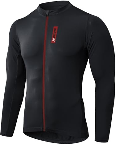MEETWEE Radtrikot Kurze-/Langarm Radtrikots für Herren,Fahrradbekleidung Herren,T-Shirts für Radfahrer,Atmungsaktives Radtrikot,Schnell trocknendes Fahrradtrikot,Rennrad-Trikot.