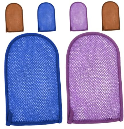 HAPINARY 6stücke Exfolierende Bad-handschuhe Peeling-mitts Für Dusche Pflege Von Und Körper Bunten Farben Hautreinigung Und