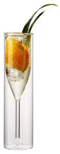 LIBANGRONG-888 Copas de champán Copas de champán, juego de 1 copa de champán alta de doble copa, capacidad de 3,73 oz for el día de San Valentín y Navidad Copas de champán