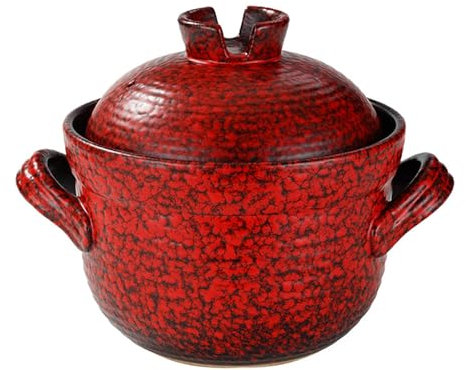 Casseruola in ceramica, casseruola in terracotta, pentola in terracotta for cucina giapponese, pentola in ceramica for brodo, pentola in terracotta for cucinare Shabu, for la casa(5000ML)