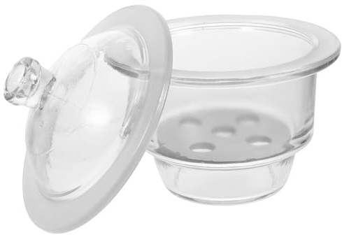 IMIKEYA Bocal Déshydrateur en Verre 150 Mm pour Laboratoire, Pot de Séchage Trous au Fond, Dessiccateur Verre, Sécheur Rapide pour Usage Scientifique et Industriel