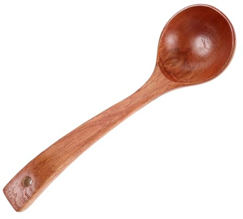 Zerodeko Mestolo in Legno Grande 30X9,2 CM Manico Antiscivolo, Cucchiaio da Zuppa Asiatico per Minestra e Noodles, Utensile Cucina per Preparare Ramen e Stufati