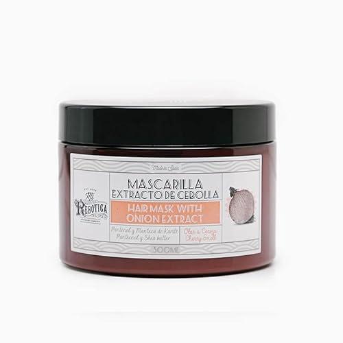 Mi Rebotica - Nährende Haarmaske für normales oder fettiges Haar, mit Zwiebelextrakt und Kirschduft (300 ml)
