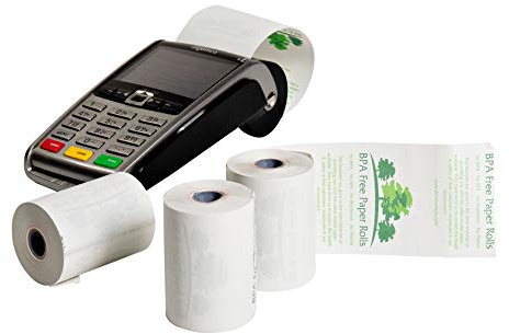 Global Zahlungen iCT250 BPA-frei Kreditkarten Rollen (50 Rollen pro Box) 57 x 40 mm Thermopapier Rollen * * ohne BPA BPC BPS, * * * 57 mm weiß