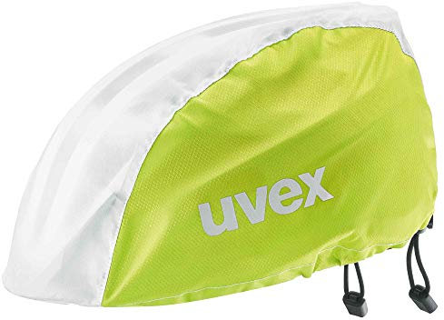 uvex rain cap bike Fahrradmütze - wind- & wasserabweisend - flexible Passform - lime-white - L/XL