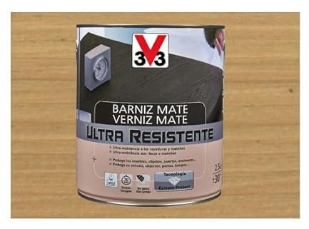 V33 - Barniz ultra resistente mate roble claro 0,75l
