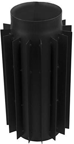 rg-vertrieb Abgaswärmetauscher Ø 150 mm – 2mm Kaminrohr Rauchgaskühler Radiator Ofenrohr Rauchrohr – Stahlrohr Senotherm Schwarz