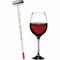Maelsa Thermomètre à vin analogique Facile d'utilisation en Verre Transparent 13 cm Œnologie Parfait pour Le Service
