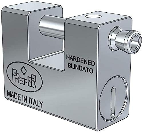 lucchetto blindato da serranda 30x60x75 mm chiave punzonata