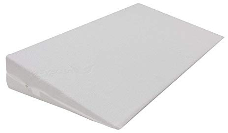 Dibapur Keilkissen mit Aloe Vera Bezug Matratzen Matratzenkeil Matratzenerhöhung Hochlagerungskeil fürs Bett Matratzen-Keil mit Doppeltuchbezug (B 70 x T 45 x H 15 / 1cm)