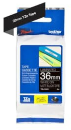 Original Brother TZe-M365 mattes Schriftband weiß auf schwarz – 36 mm breit, 8 m lang
