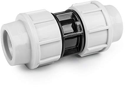 PE Rohr Verschraubung Fittings Klemmfitting Kupplung für Verlegerohr Rohrverbinder 20 25 32 40mm wählbar (25 mm)