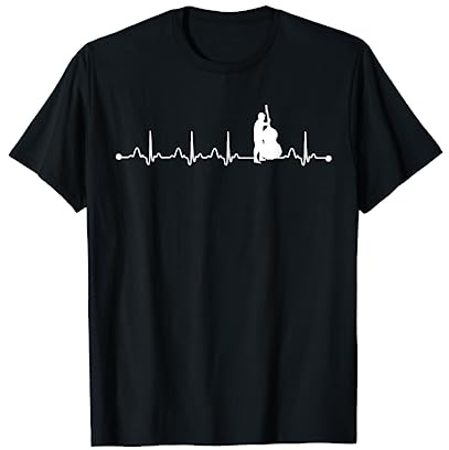 Chemise Heartbeat de la contrebasse Heartbeat Love Gift T-Shirt