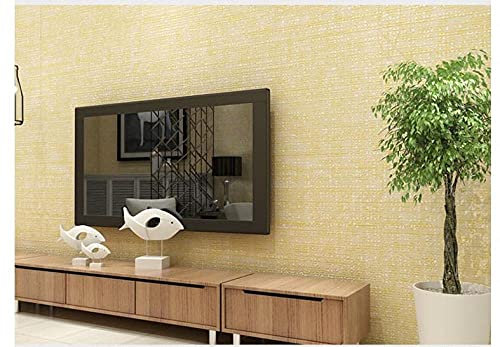 ZZDXL Papier Peint Jaune Clair Papier Peint Intissé 3D Papier Peint Chambre Enfant Moderne,Classique,Opulent Décoration Murale Pour Chambre À Coucher, Salon Ou Cuisine 10, X 0,53M