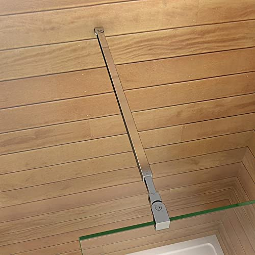 AICA barre de stabilisation extensible 73-120cm, barre de fixation carrée avec la finition chromée