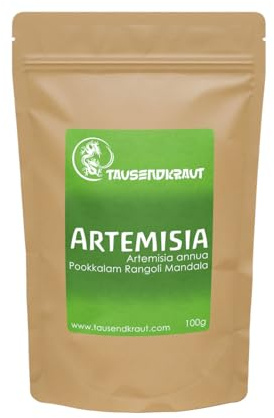 Artemisia annua - aus kontrolliert biologischen Anbau auf Kreta - Premium Tausendkraut Qualität - Labor geprüft - 100g - Blattschnitt