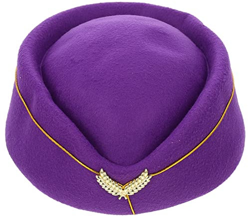 Ciieeo Bandkostümhut Für Stewardess Elegante Kappe Für Cosplay Flugbegleiter-zubehör Für Veranstaltungen Und Bühnenaufführungen